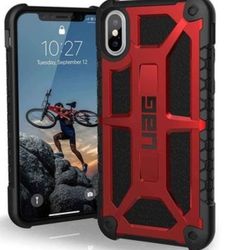 URBAN ARMOR GEAR UAG iPhone Xs/X [5.8-inch Screen] Case [Crimson] Rugged Shockproof Military Drop Tested Protective Cover