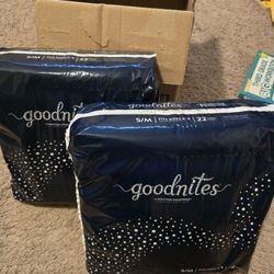 Goodnites S/M Fits Sizes 6-8 44 Count