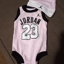 Jordon 23 Jersey Baby Infant 2 PC Set 0-3mth