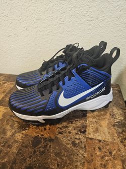 New Nike Force Savage Pro 3 Shark Black Blue Football Cleats FJ8163-001 Mens Size 11