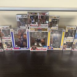 NBA Funko Pops w/ Protective Cases (READ DESCRIPTION)