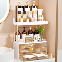 Arcylic 5-Tier Makeup & Skincare Organizer for Vanity, Bath