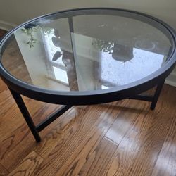 Glass & Metal Coffee and End Table Set – Sturdy & Easy to Clean