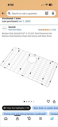 Kitchen Sink Grid - Sink Protector