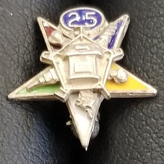 Sterling Silver Eastern Star Pin