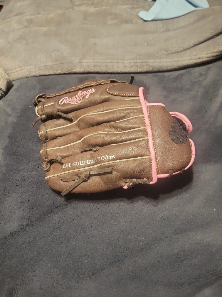 Girls Leather Base Ball Glove