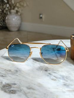 Rayban  sunglasses (light blue/gold )