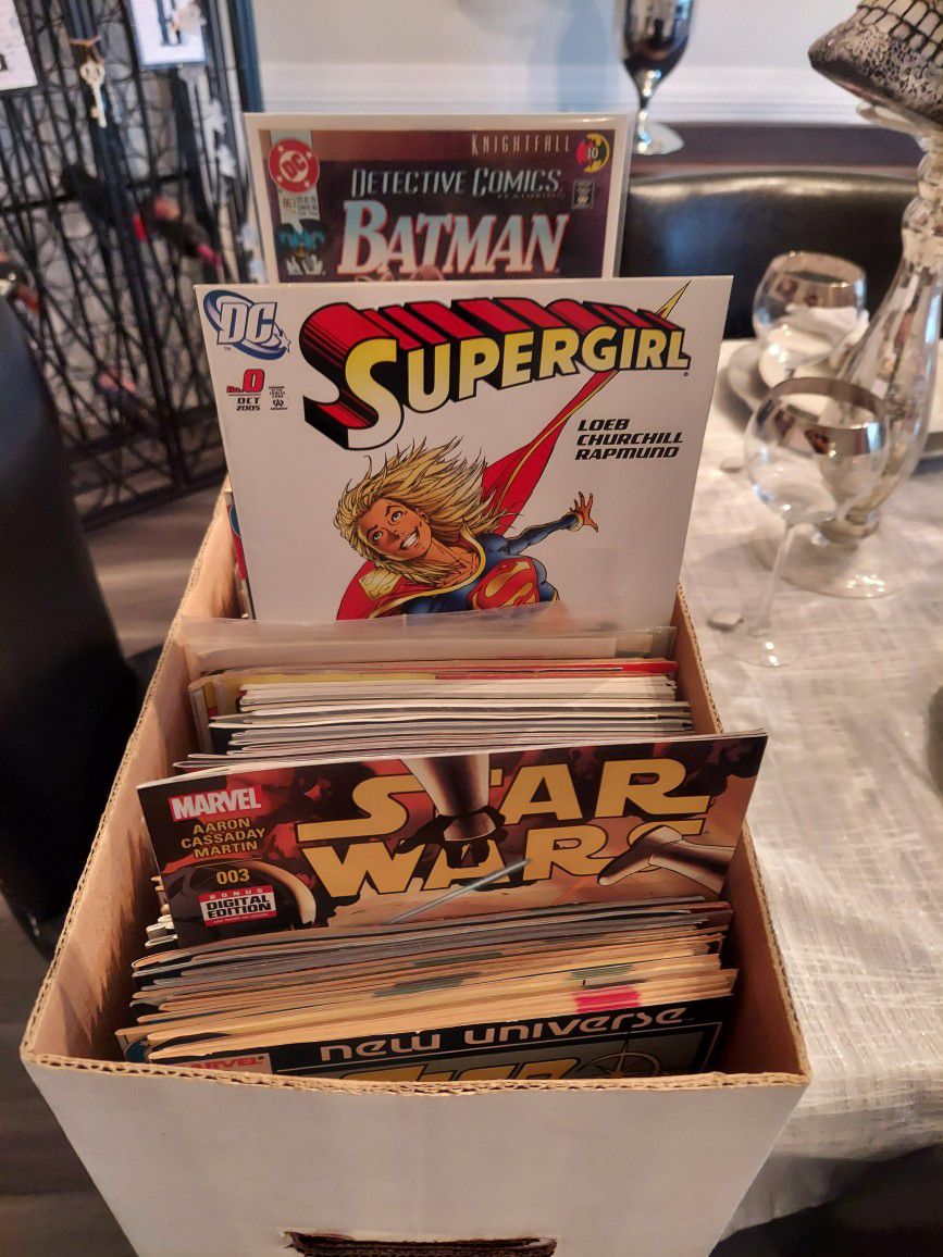 150+ Box Of Comic Books  Marvel,Dc And Indys