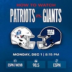 NY Giants @ Patriots 