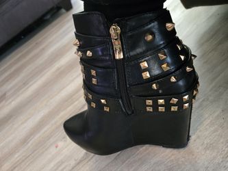 BCBG Studded Black Boots