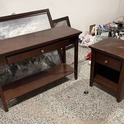 Entry/console table and side/end table set