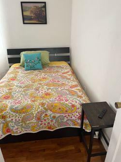 Full bed (includes bed and mattresses) in good condition