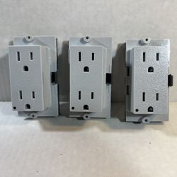 Set Of 3 Steelcase TS71SSY Plug Assembly Kit S879762 Office Furnishing Accessory