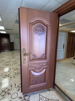 NEW High Security Hurricane Impact Steel Door In Copper With 16 Bolt Lock Systema (Comes With Lock System And With Door Frame. Easy Install)