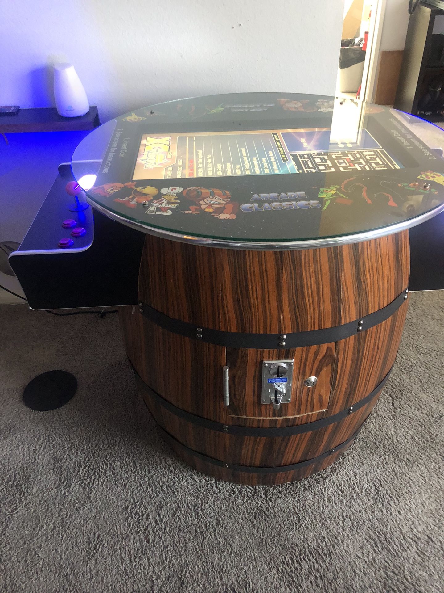 Barrel Arcade 516 In 1 Coin Operation Feature