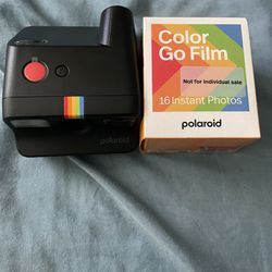 New Mini  Polaroid Instant Print Camera W 2 Film Packs