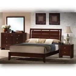 🛏️ COASTER 4-PIECE QUEEN BEDROOM SET + SEALY MATTRESS