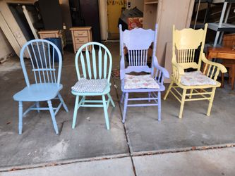 Chairs and bench