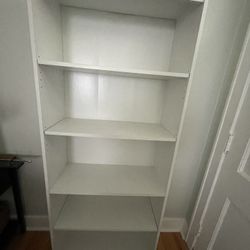 Bookcase  White  5 Shelves  69x28