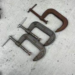 Three.     4 inch clamps