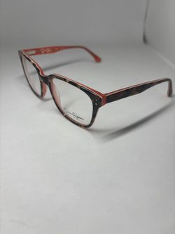 JESSICA SIMPSON CORAL CHEETAH GLASSES
