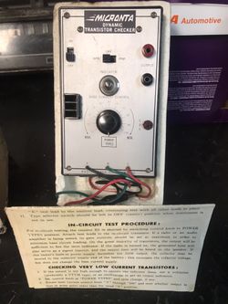 Micronta Transistor Checker