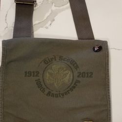 Girl Scout 100th Anniversary Messenger Bag Cross Body Army Green