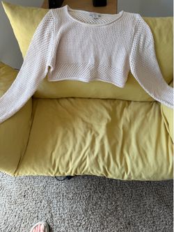 Cropped knitted top