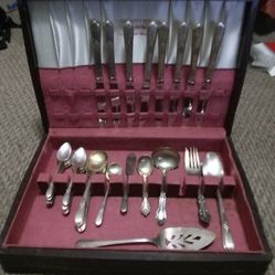 1847 Silver plate Serving Set Incomplete