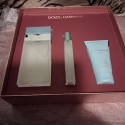 SET DULCE & GABBANA Light Blue  3PCS 