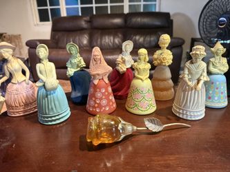 Collectible Avon perfume bottle figurines
