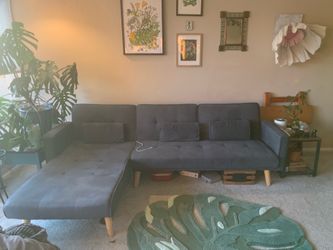 Steel blue sectional