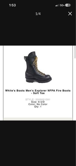 Boots Explorer NFPA Fire Boots Soft Toe