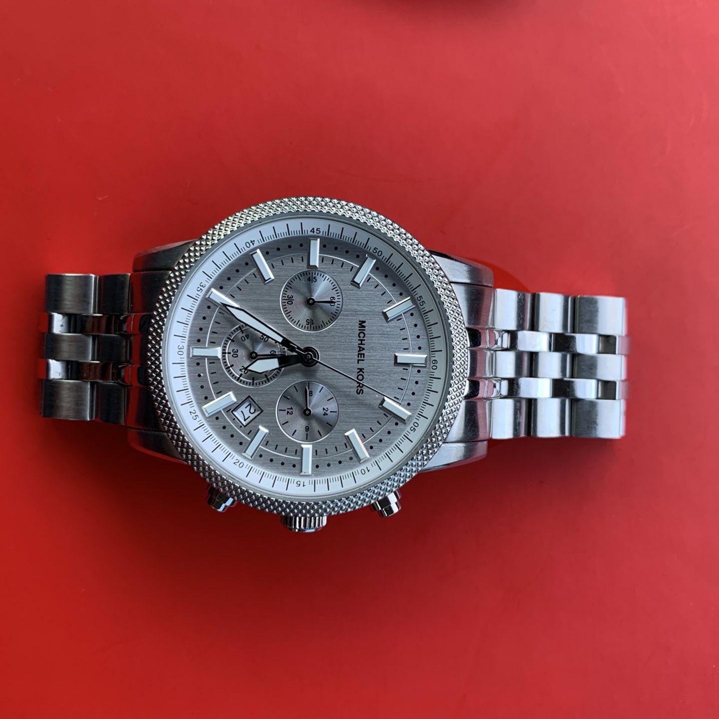 Michael Kors Silver Watch !!! Mint $330 OBO