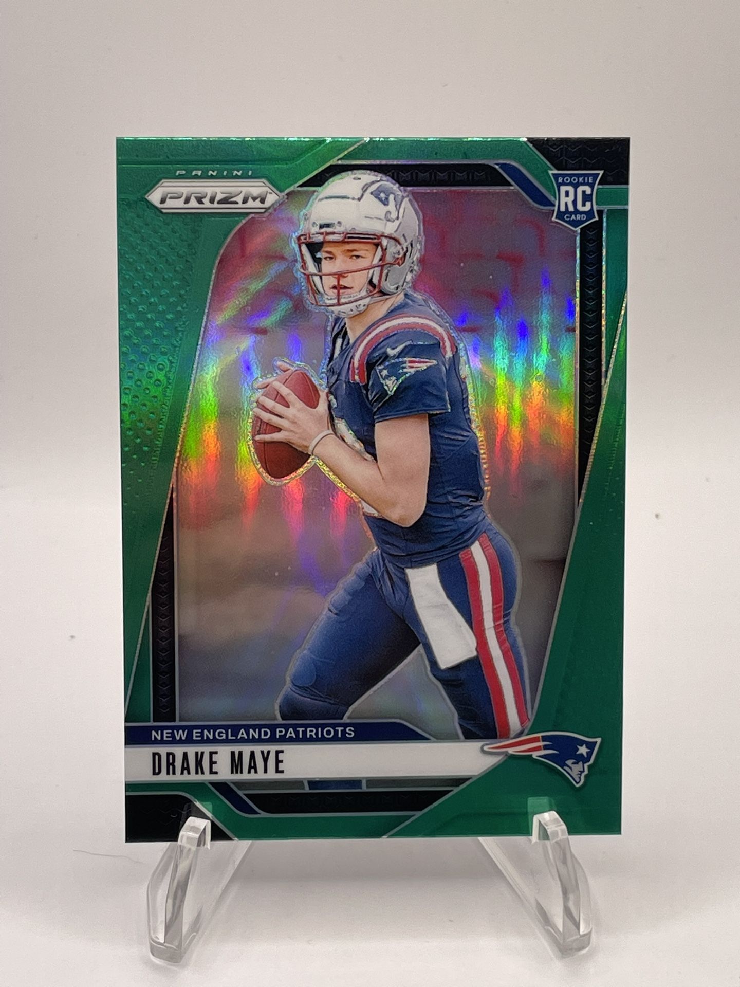 Drake Maye Green Prizm Rookie