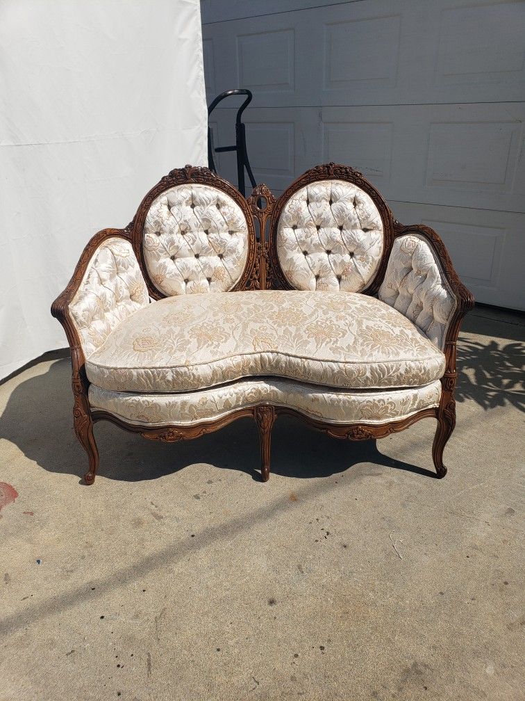 Mid Century French Victorian Style LoveSeat 