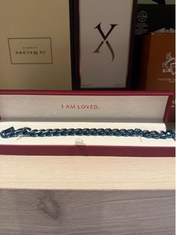 Bracelet blue and silver