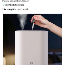 Everlasting Comfort 6L Humidifier Large Room, High Mist Output 60 HR Runtime Ultrasonic Top Fill Hum