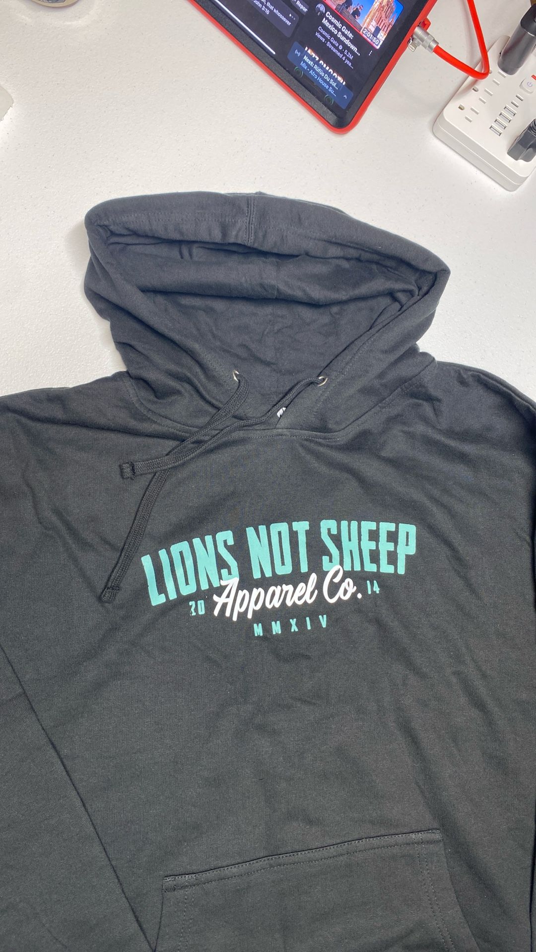 Lions Not Sheep Hoodie Size Large Men’s / Women