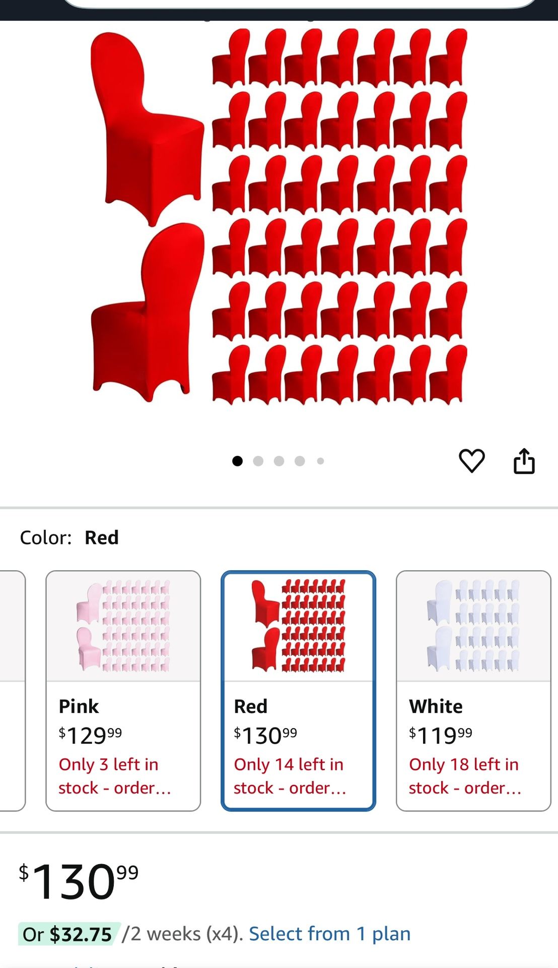 Chair Cover Used Ones, Some Are New $1 Each