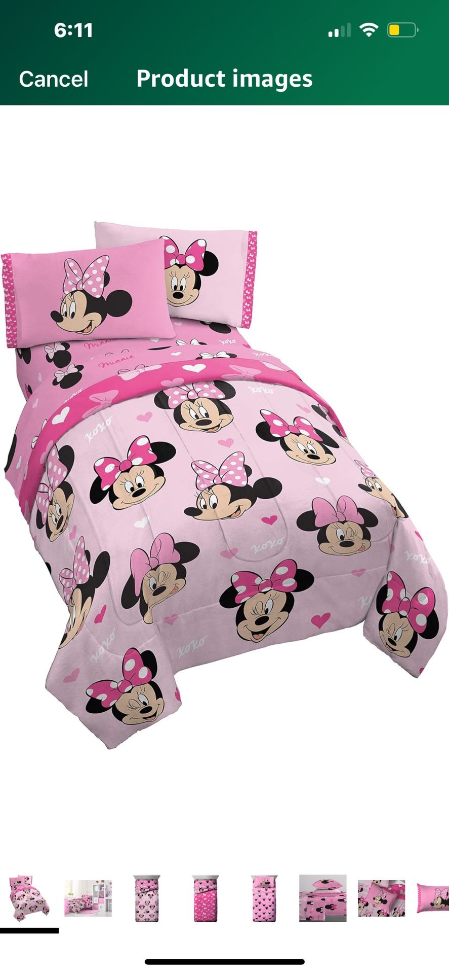 Full Size Mini Mouse Bedding 