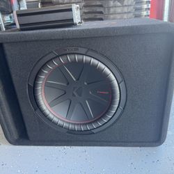 Kicker 12” Sub With Box And Amp