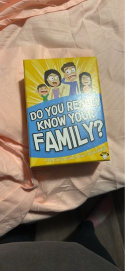 Do You Really Know Your Family? Card Game