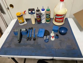 Woodworking Glue and Tools Lot