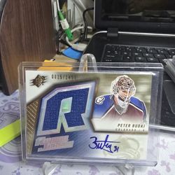 2005 Upper Deck Card Peter Budaj Kookie Jersey  0015/1499