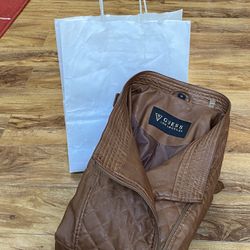 Leather Guess Jacket Medium