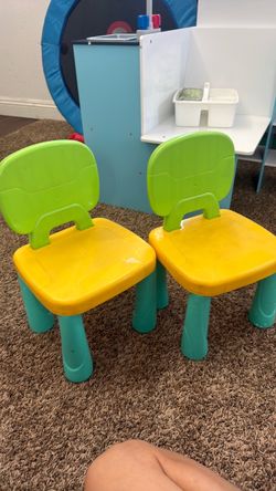 Kids Plastic Chairs Set of 2