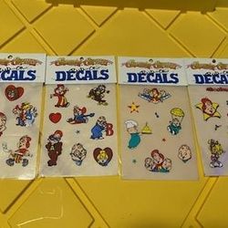 1990's Chipmunks and Chipettes Rub-on Decals 