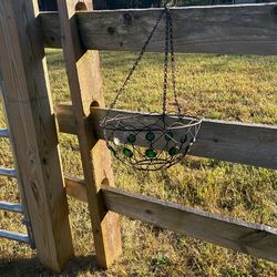 (x14) Metal Hanging Flower Baskets