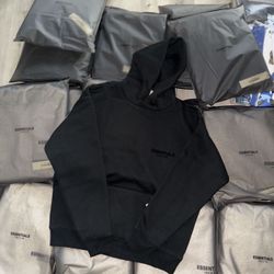 Black Essentials Hoodie 